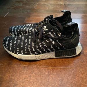 Adidas black & white NMDs size 9.5